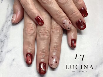 ネイルスタジオ ルキナ(LUCINA)/H-638和装リボンネイル