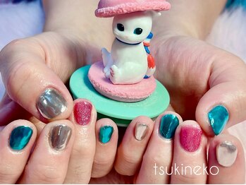 月猫/ミラー☆マグネット☆ワンカラー