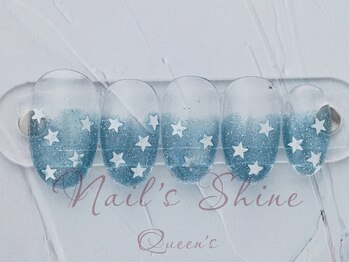 ネイルズシャインクイーンズ(nail's Shine Queen's)/クリアグラデーションアート