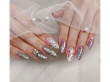 エクラベル(E'clat belle)/ギャリッターでキラキラネイル☆