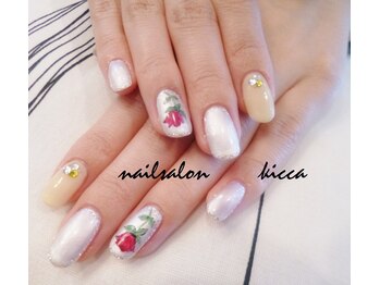 キッカ(kicca)/　美女と野獣ネイル