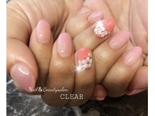 ネイルアンドビューティーサロン クリア(CLEAR)/3Dフラワーネイル☆