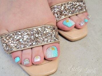 レディラック バイ キャンアイドレッシー(Lady Luck by Can I Dressy)/Foot☆マーメイドネイル