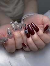 ホランイネイル(HORANGI NAIL)/フリーアートM＋長さ出しアプレ