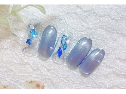 ネイル アンド アイラッシュ虹の写真