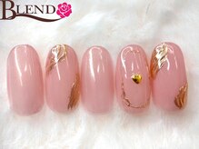 ブレンド 広尾店(BLEND)/ミラーアートで大人可愛く