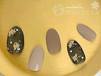 マリポッサ(mariposa)/冬ハンドネイル