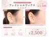 レディースフェイシャルWax【もみあげ/横顔美人・産毛ケア】¥2,500