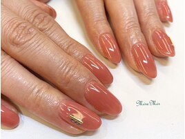 テラコッタオレンジネイル