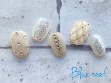 ネイルアンドまつげエクステ ブルーリーフ 四谷三丁目店(Blue Reef)/キルティングネイル