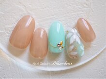 ネイルサロン ブランシュール(Nail Salon Blancheur)/ミントグリーンフラワー