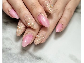 ビューイング(美ing)/エレガントフラワーnail￥13380