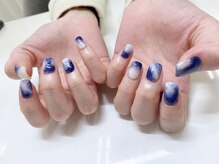 モルフォネイル(Morpho nail)/#冬ネイル#大人可愛いネイル