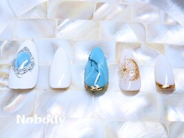 大理石アートネイル