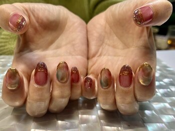 ネイルサロンモーリー(Mooori)/タイダイ柄【アートコース】