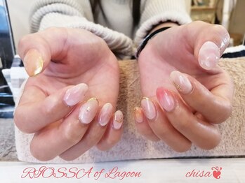 リオッサ オブ ラグーン(RIOSSA of Lagoon)/持ち込み春ネイル