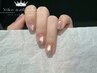 【春モテNo.1】ちゅるんビー玉ネイル×先端ラメ うるツヤヌード ￥6600