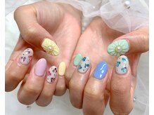 ヒミツキチ/パステルカラー/お花アート