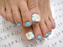 ネイルサロン キラップ(Nail Salon KiLAP)/フット☆カメリア風お花￥9000