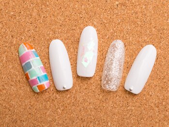 シンプルカラフルタイル定額