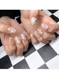 薔薇ネイル