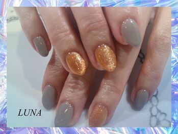 ネイルアンドまつ毛エクステ ルーナ 八王子店/☆大人のマグネット秋ネイル☆