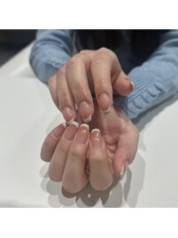 フレンチ × グラデーション