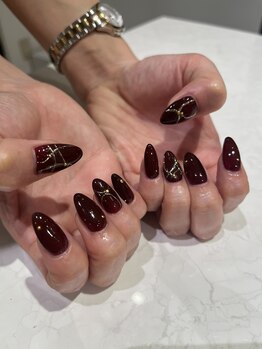 オーシャンネイル 栄店(OCEAN NAIL)/one color×mirror