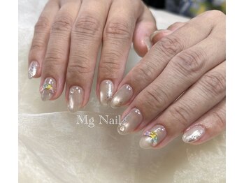 エムジーネイル(Mg Nail)/押し花ネイル