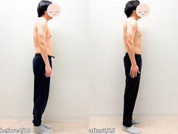 モア 札幌平岸店(MORE)/50代男性：1ヶ月での変化