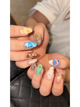 ネス 沖縄店(Nes.)/担当:渡邉　@shio_nail.nes