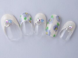 ガーリー小花柄