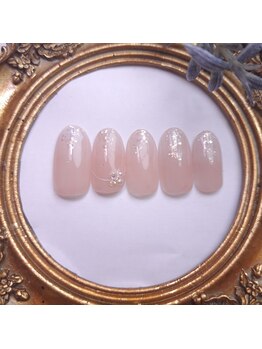 ピオニーネイル(peony nail)/ベイビーブーマー　ラメがけ