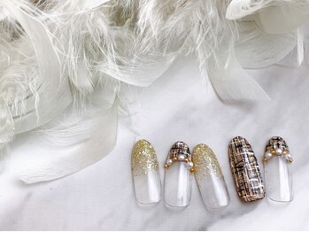 ネイルサロン&スクール ジーナ(GINA)/ツイードネイル