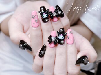 ウサギネイル 新大久保店(usagi nail)/マグネットフレンチ秋可愛い