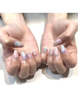 モンシャブラン(Mon Chat Blanc)/お客様ネイル