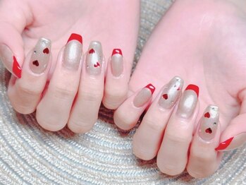 リリオン(RiLion)/推し赤カラーネイル マーボー