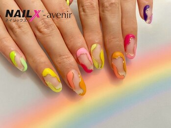 ネイリックス アヴェニール(NAILX avenir)/ネオンうねうねライン