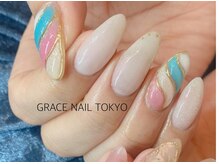 グレースネイル 六町店(GRACE NAIL)の雰囲気（当店だけのストーンが輝くJewelネイル♪）