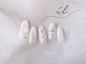 ホワイト×チェック