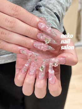 ネコ(Neko)/ロングネイル　チーク　ワンホン