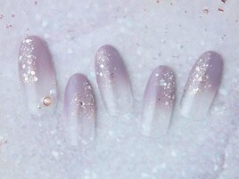 キラキラグラデーションネイル