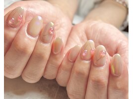 ぷっくりさくらんぼネイル