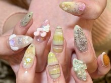 アイネイルズ 天神今泉店(I-nails)/【hinako】ねこボーダーpop