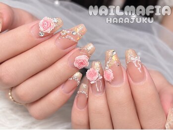 ネイルマフィア 原宿(NAIL MAFIA)の写真/どんなアートもおまかせ。カラーやパーツが豊富！SNSで人気の持ち込みデザインも叶います♪
