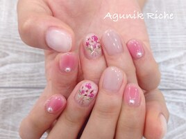 【押し花ネイル】