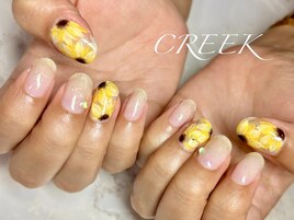 ひまわり夏祭りグラデーション