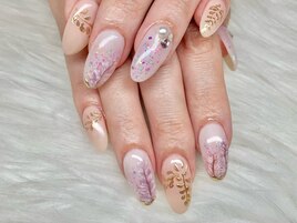 藤の花ネイル♪