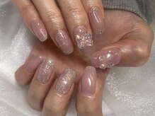 アングゥ ウル(ungu ul)/ベージュ×リボン