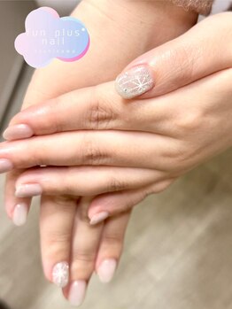 ファンプラスネイル 立川(fun plus nail)/マグネットplus雪の結晶